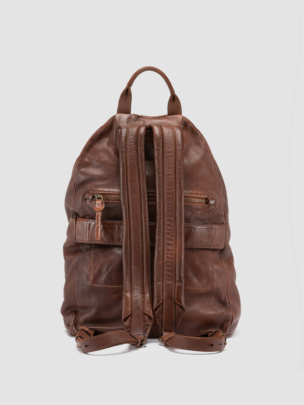 OC PACK 004 - Brown Leather Backpack - Image 5