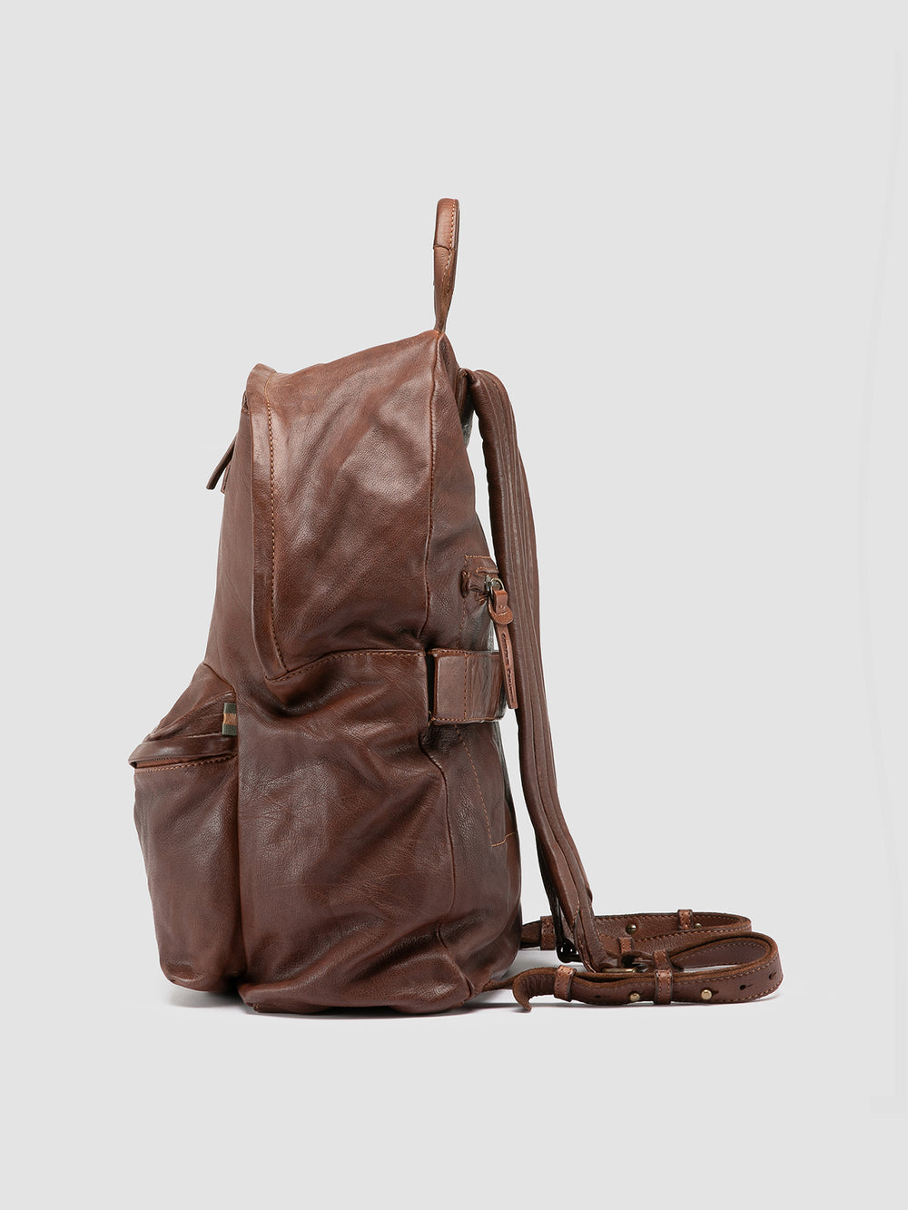 OC PACK 004 - Brown Leather Backpack - Image 6