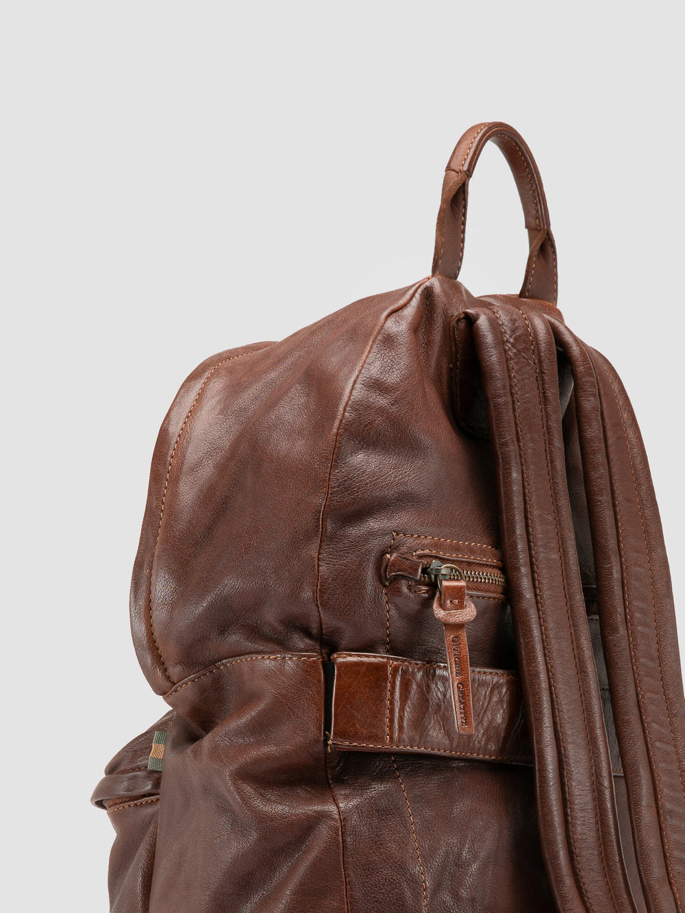OC PACK 004 - Brown Leather Backpack - Image 7