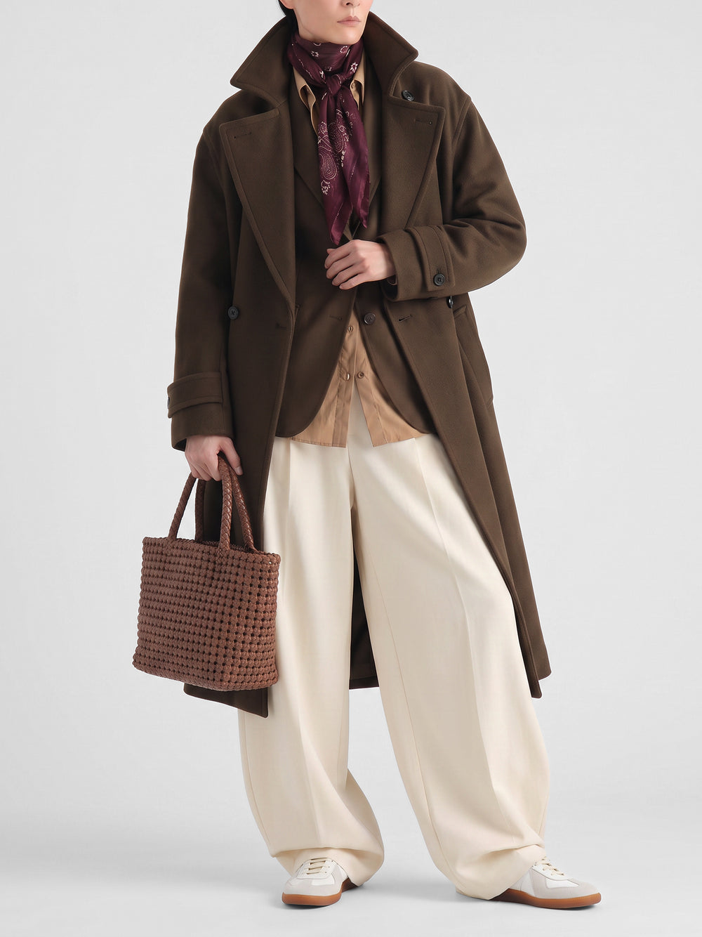 VICKY 001 - Brown Leather Handle Bag - Image 2
