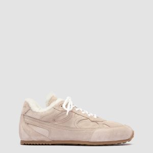 AWAY 102 - Ivory Suede Sneakers