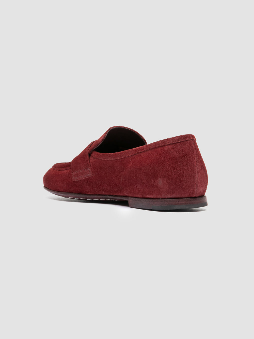 BLAIR DD/002_W - Burgundy Suede Penny Loafers - Image 5