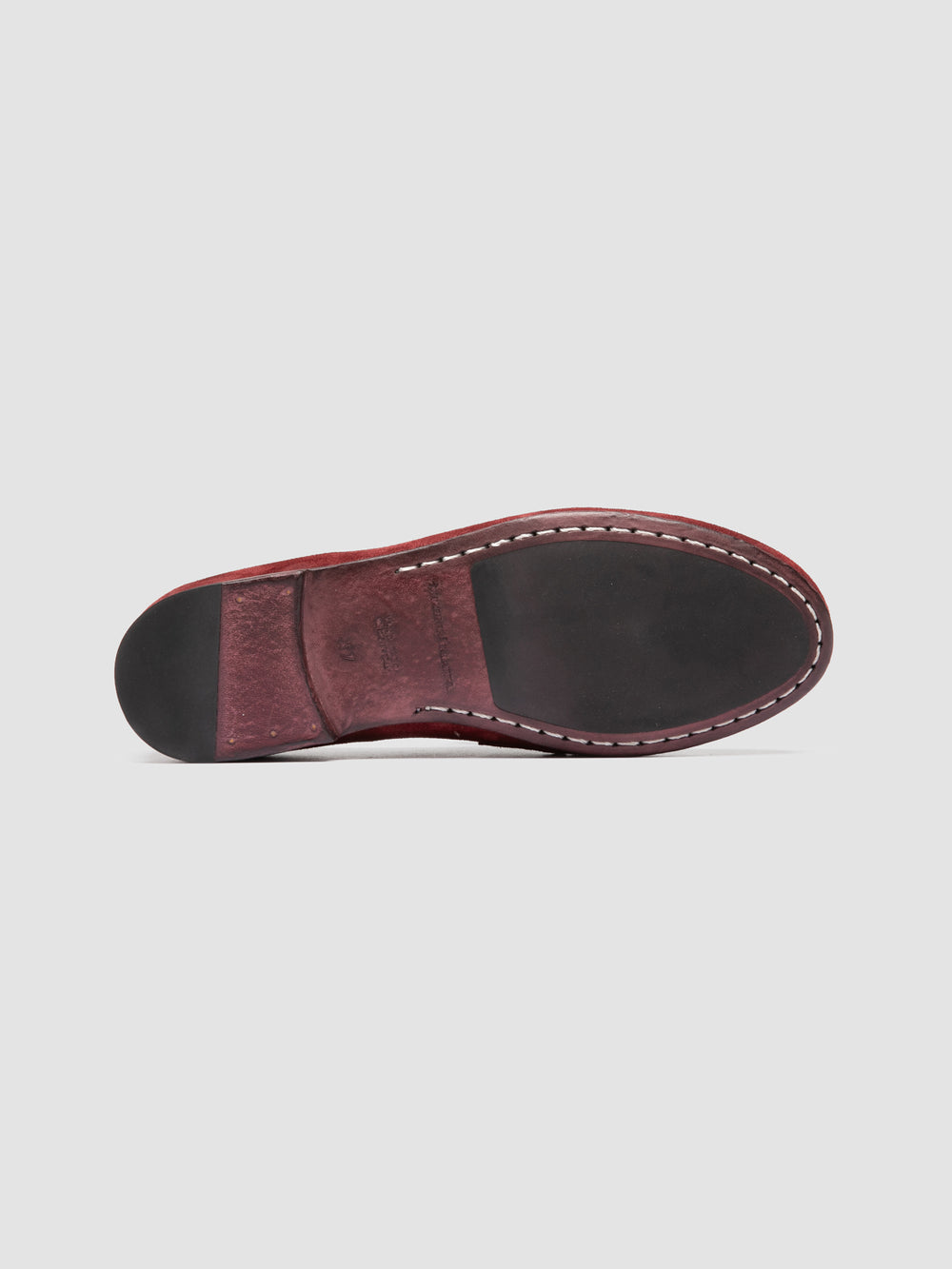 BLAIR DD/002_W - Burgundy Suede Penny Loafers - Image 6