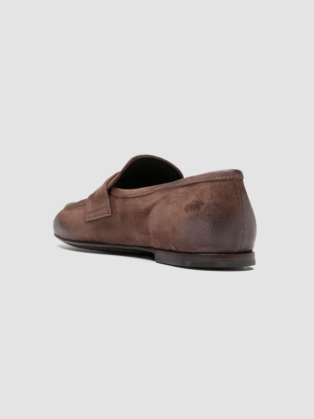 BLAIR DD 003_W - Brown Suede Penny Loafers - Image 4