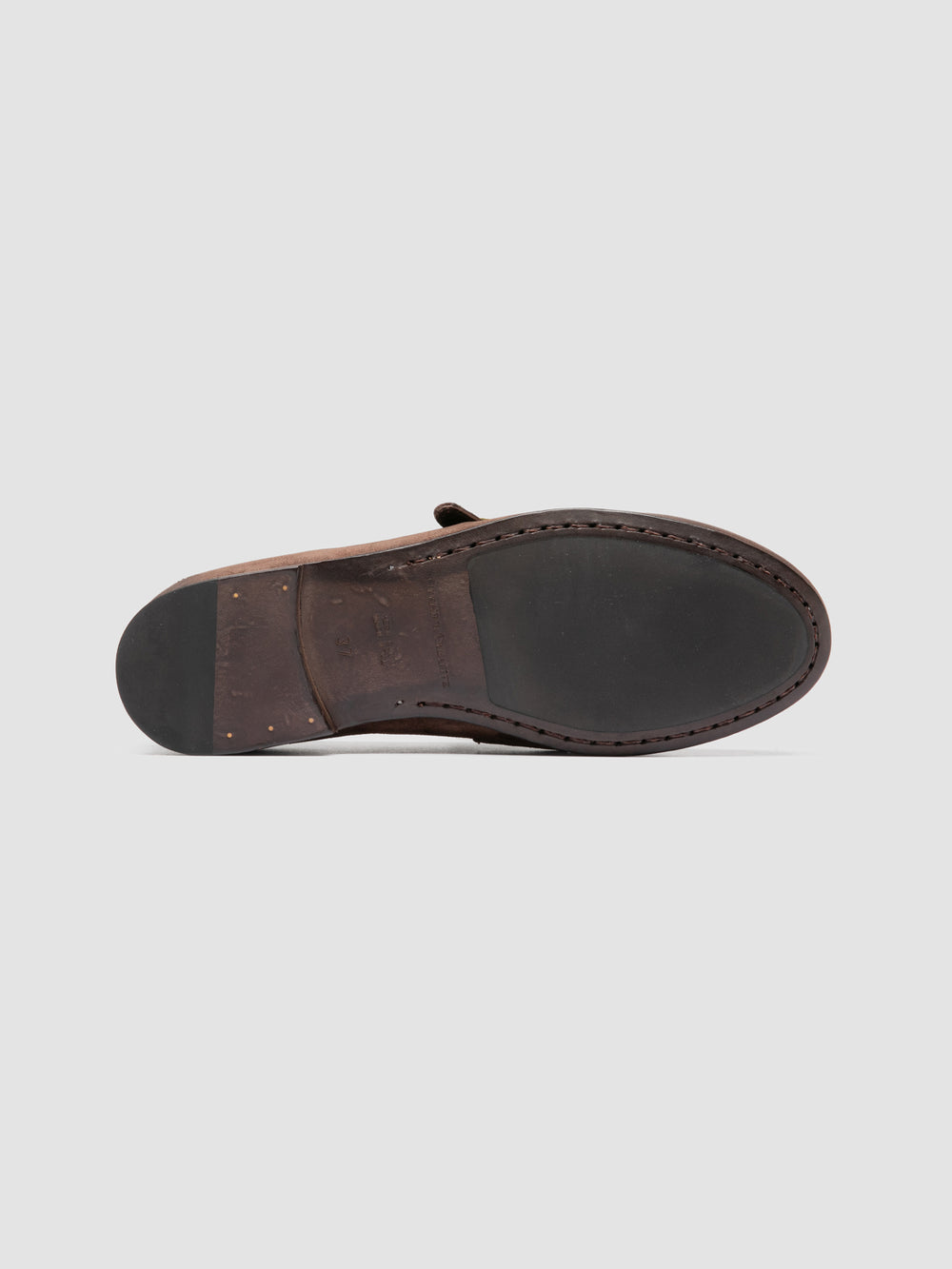 BLAIR DD 003_W - Brown Suede Penny Loafers - Image 5
