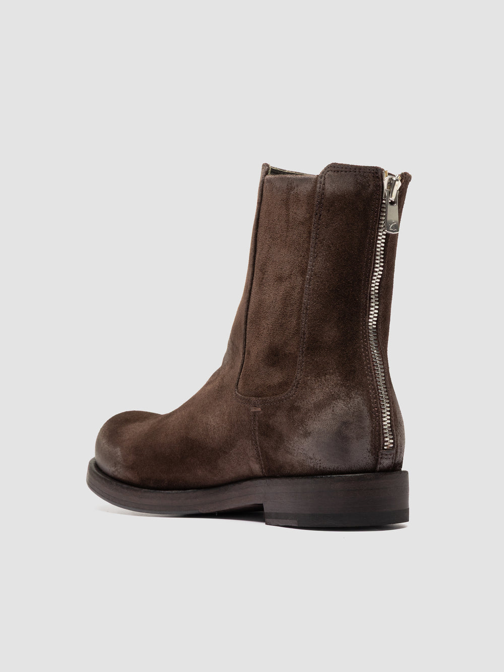 BULLA DD 304 - Brown Suede Zipped Boots - Image 4