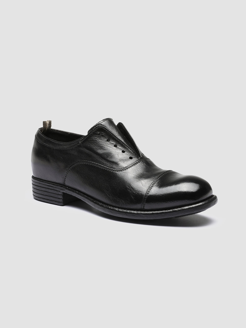 CALIXTE 003 - Black Leather Oxford Shoes - Image 3