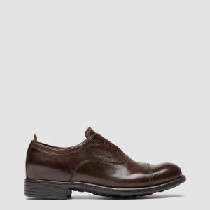 CALIXTE 003 - Brown Leather Oxford Shoes