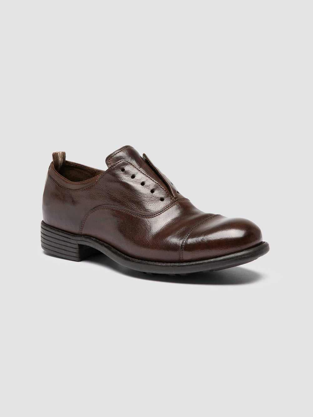 CALIXTE 003 - Brown Leather Oxford Shoes - Image 3