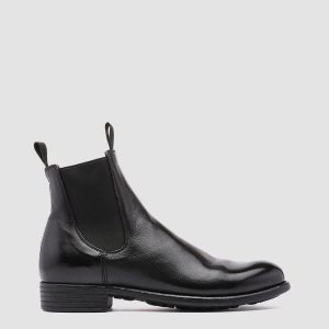 CALIXTE 004 - Black Leather Chelsea Boots