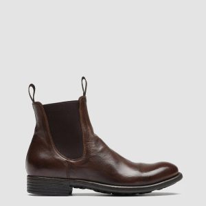 CALIXTE 004 - Brown Leather Chelsea Boots