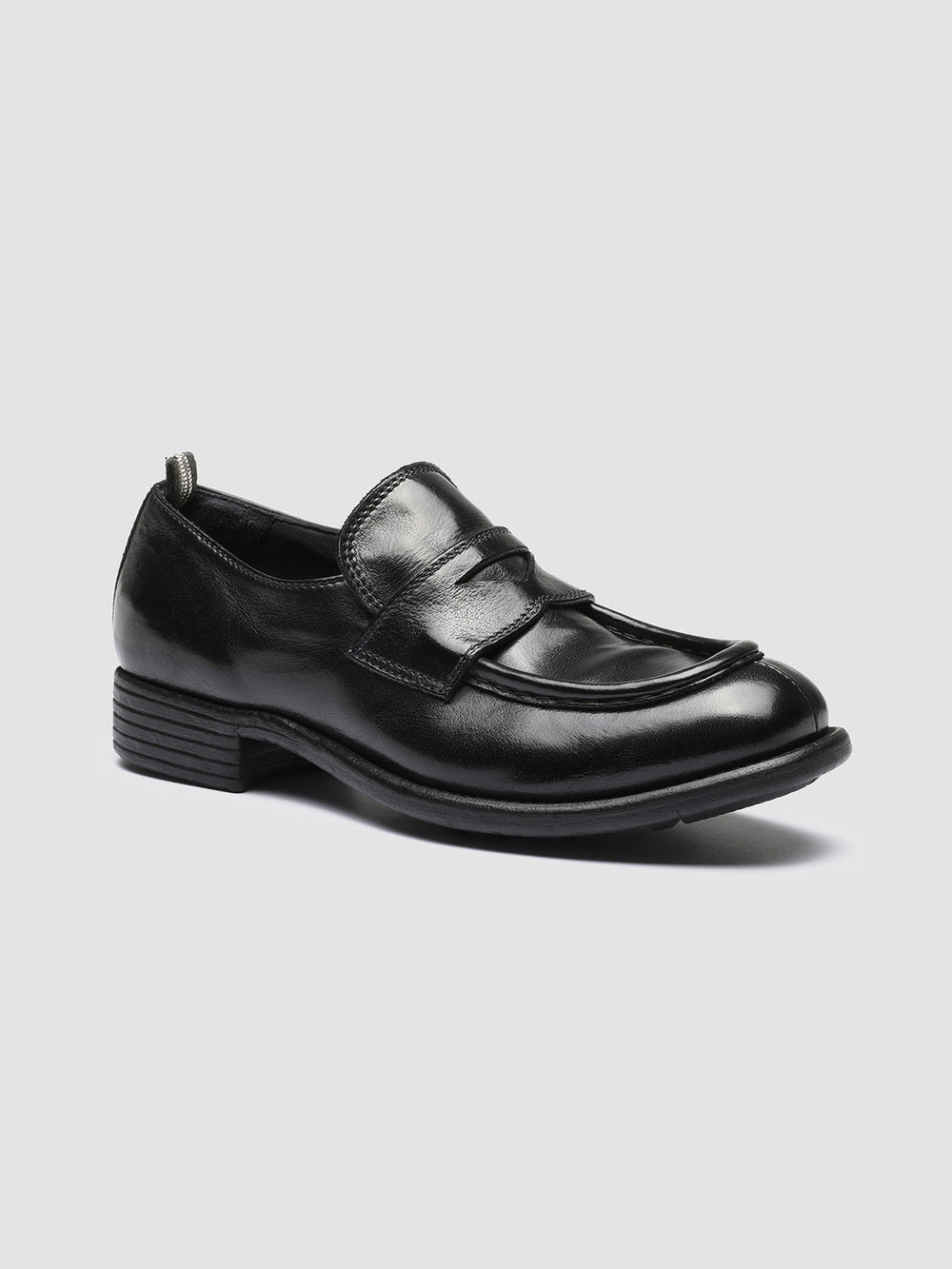 CALIXTE 020 - Black Leather Loafers - Image 3