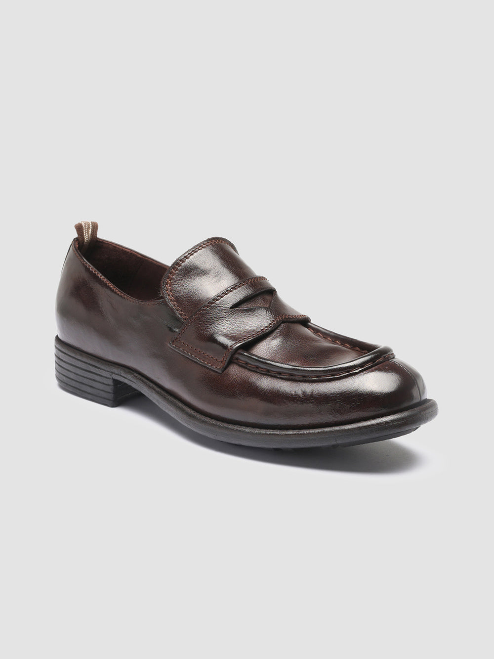 CALIXTE 020 - Burgundy Leather Loafers - Image 3