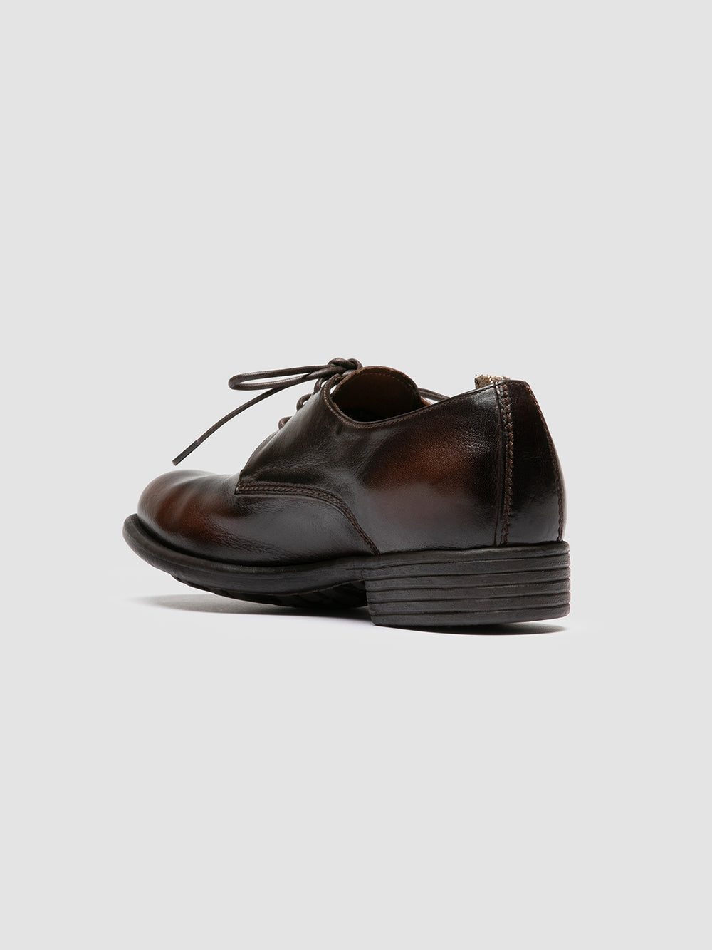 CALIXTE 068 - Brown Leather Derby Shoes - Image 4