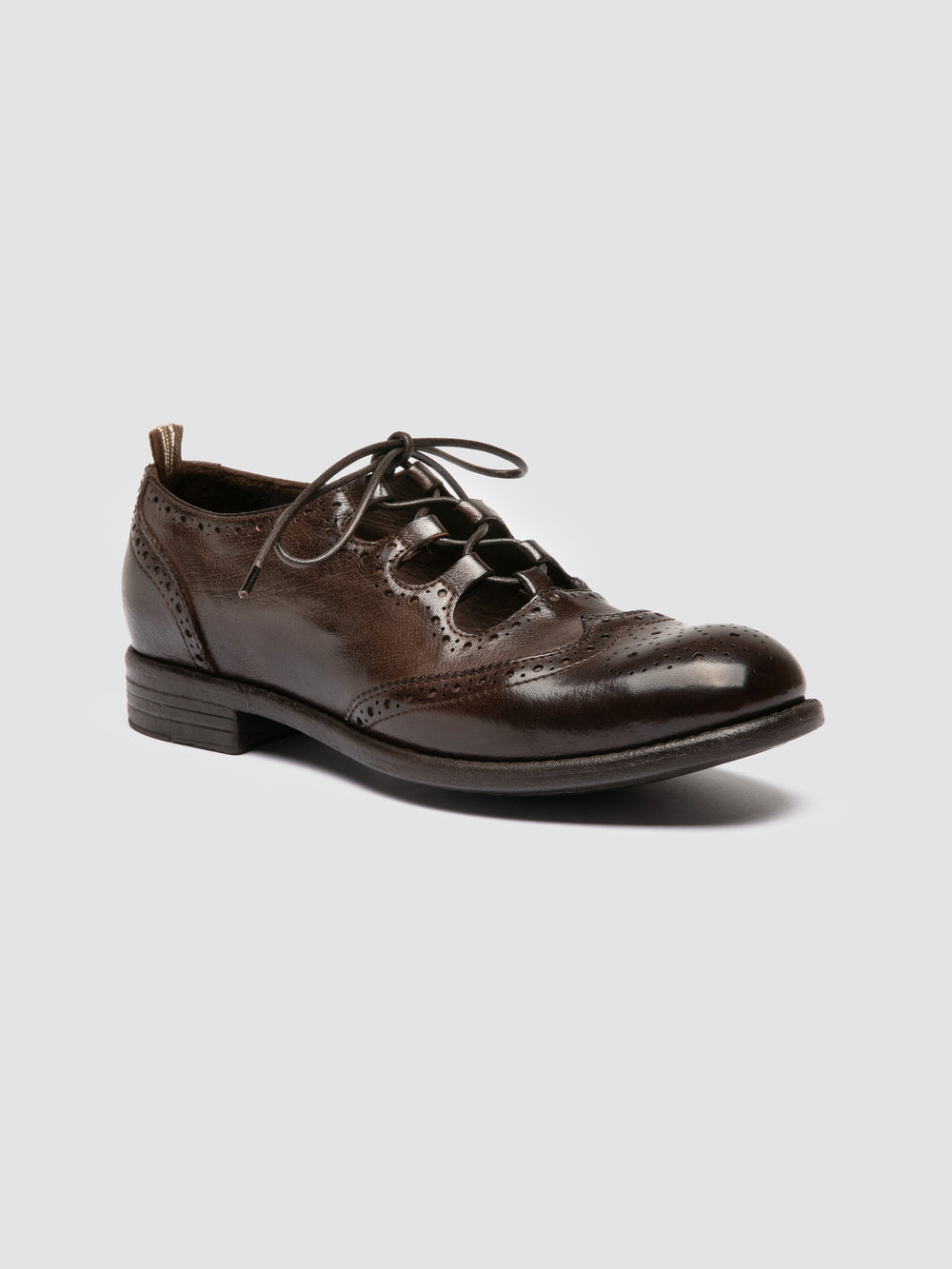 CALIXTE 079 - Brown Leather Oxford Shoes - Image 3