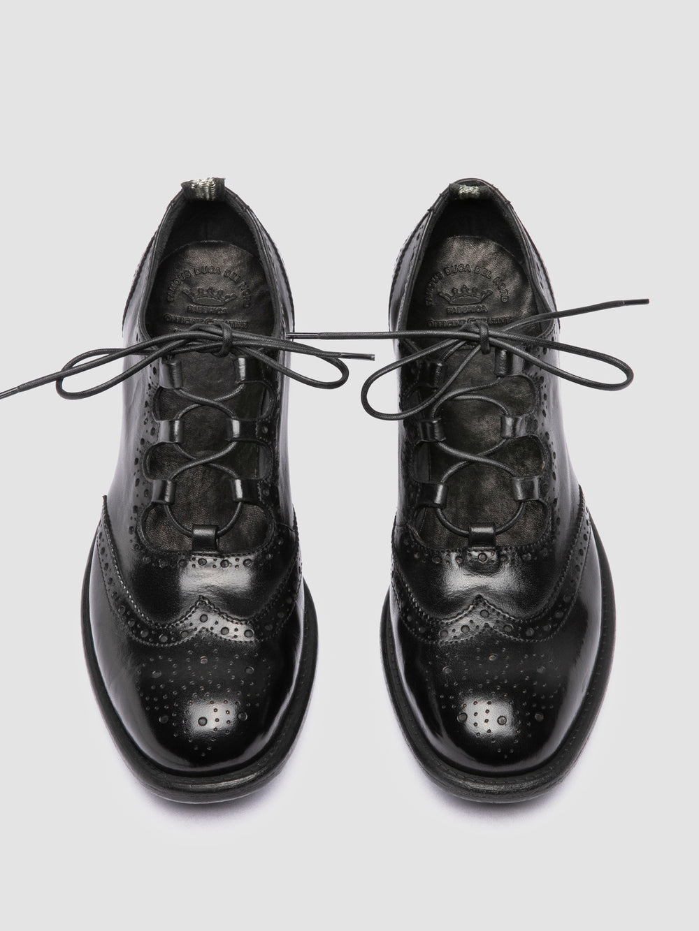 CALIXTE 084 - Black Leather Derby Shoes - Image 2