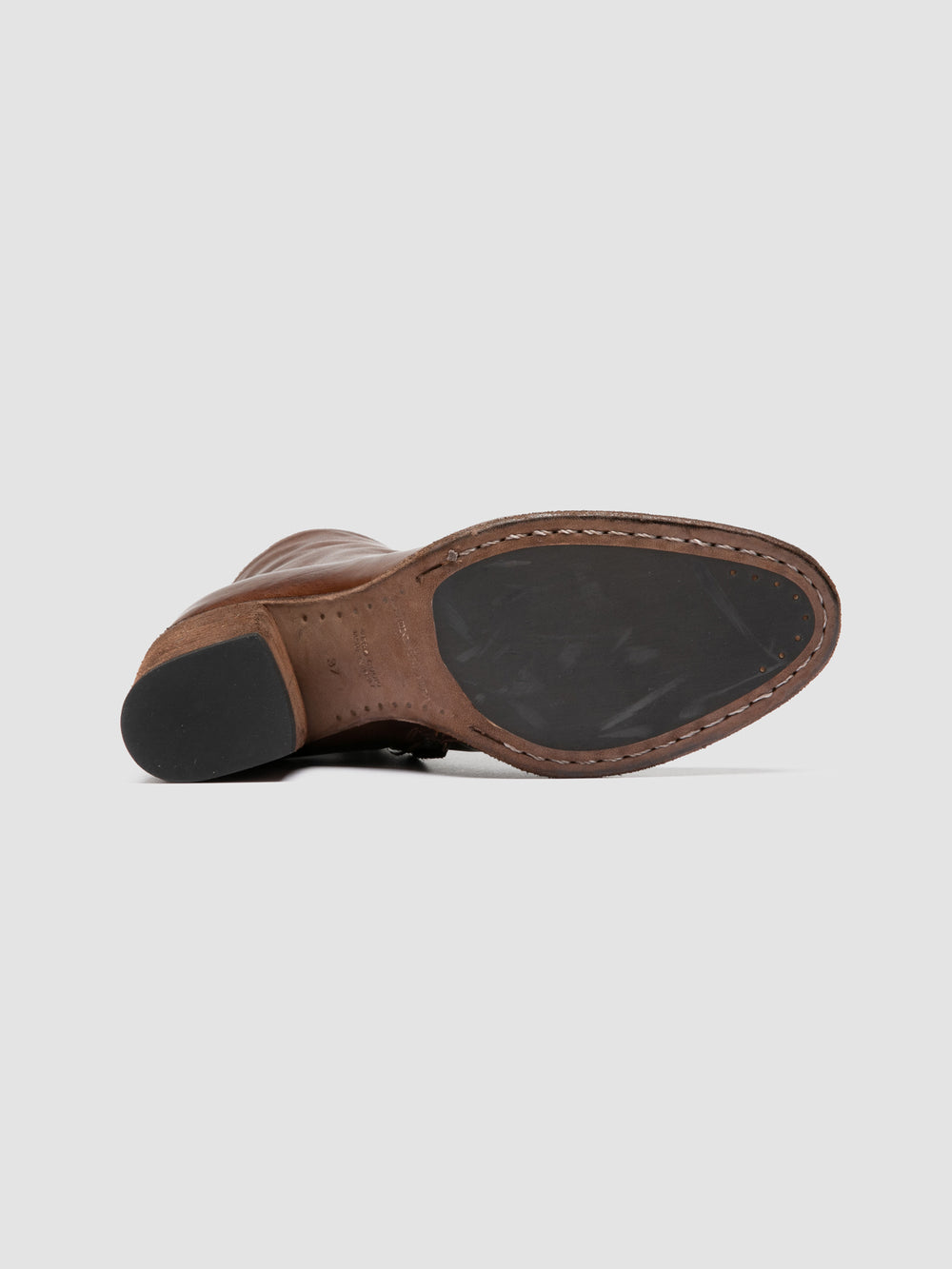 DELICE 005 - Brown Leather Zipped Boots - Image 5