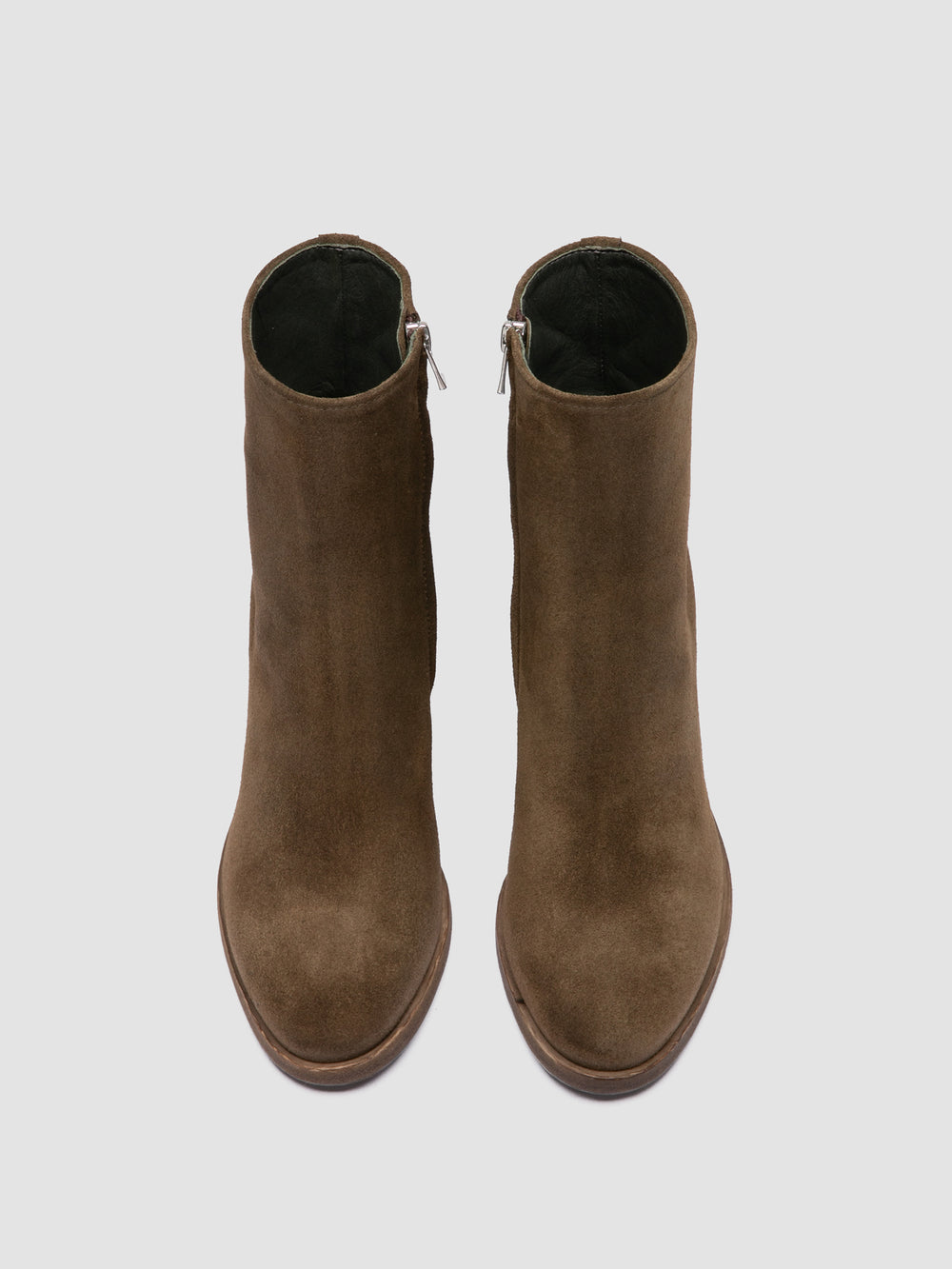 DELICE 005 - Brown Suede Zip Boots - Image 2