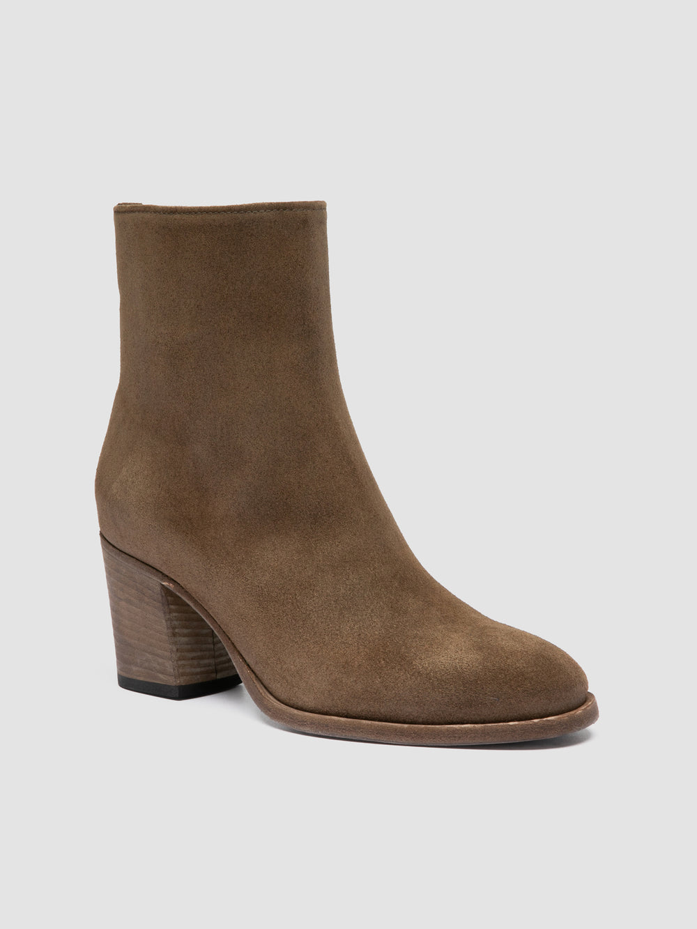 DELICE 005 - Brown Suede Zip Boots - Image 3