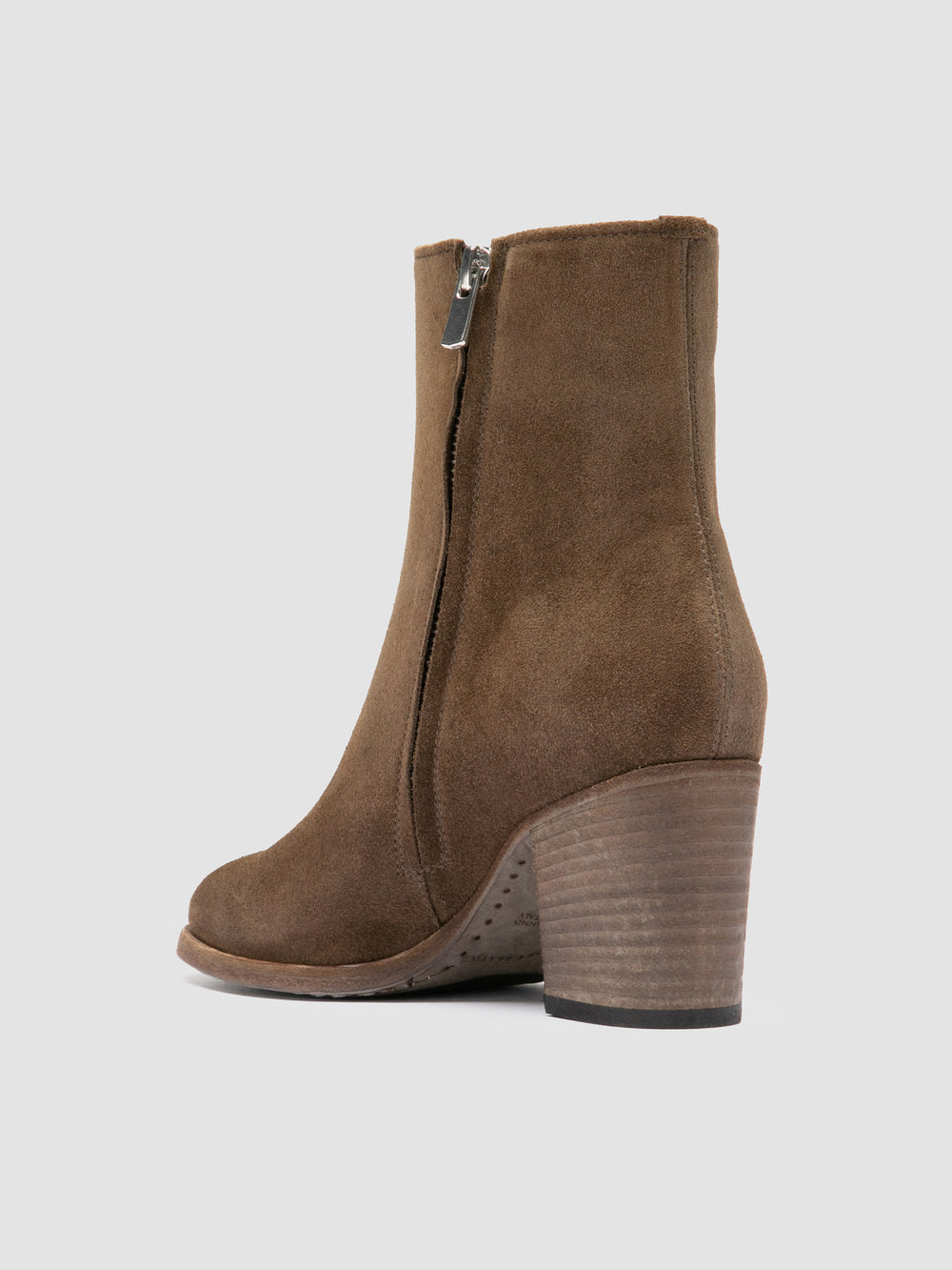 DELICE 005 - Brown Suede Zip Boots - Image 4