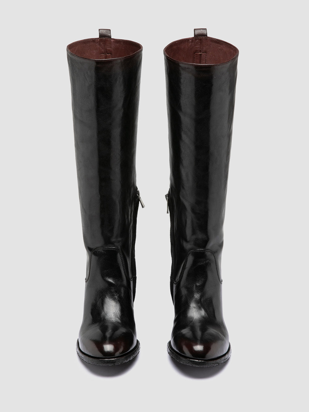 DENNER 116 - Brown Leather Zip Boots - Image 2