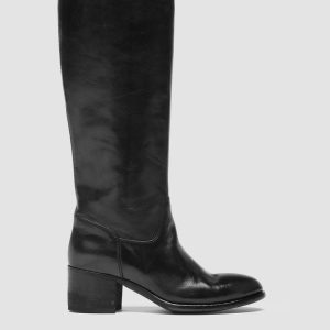 DENNER 116 - Black Leather Zip Boots