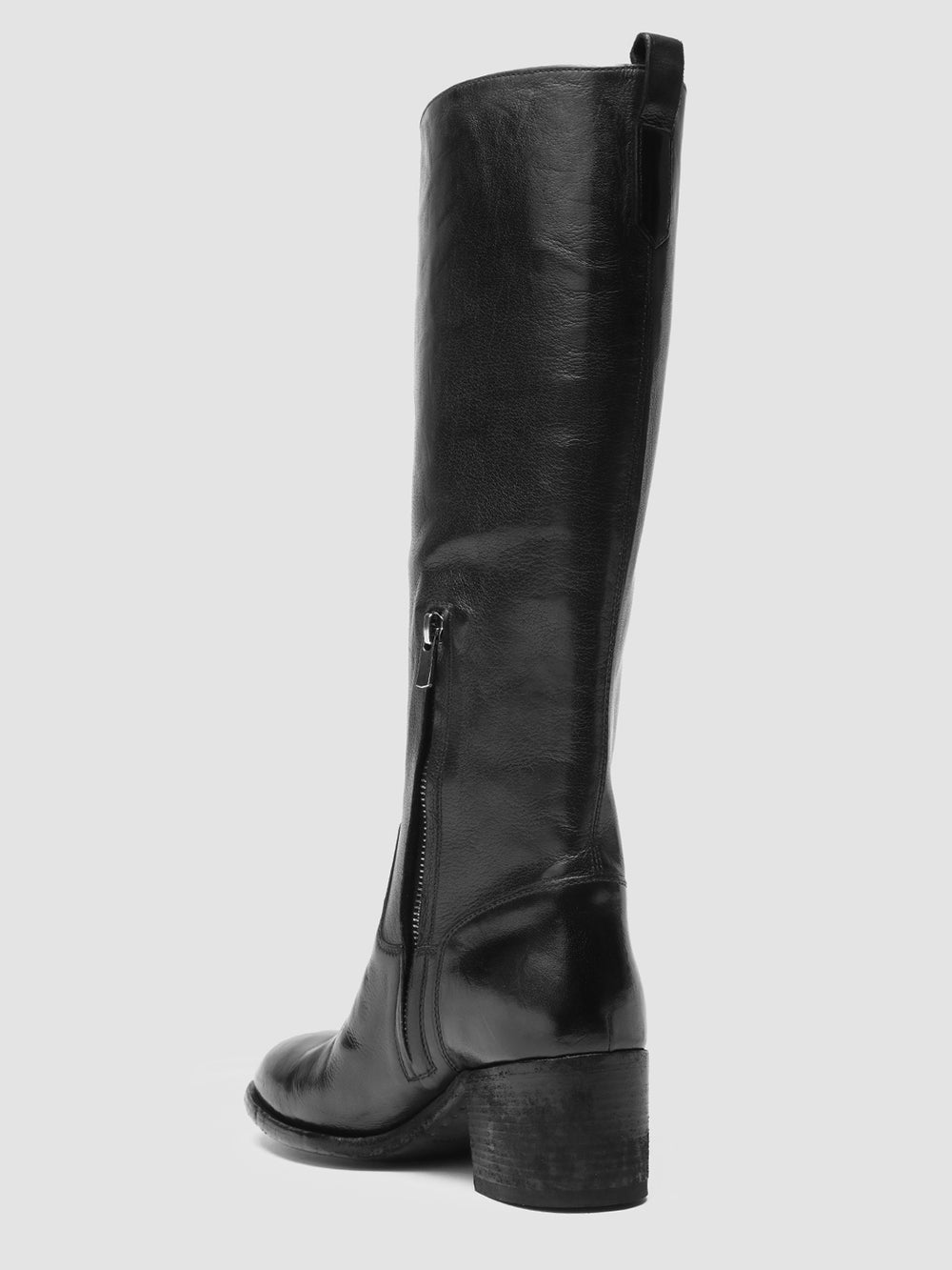 DENNER 116 - Black Leather Zip Boots - Image 4