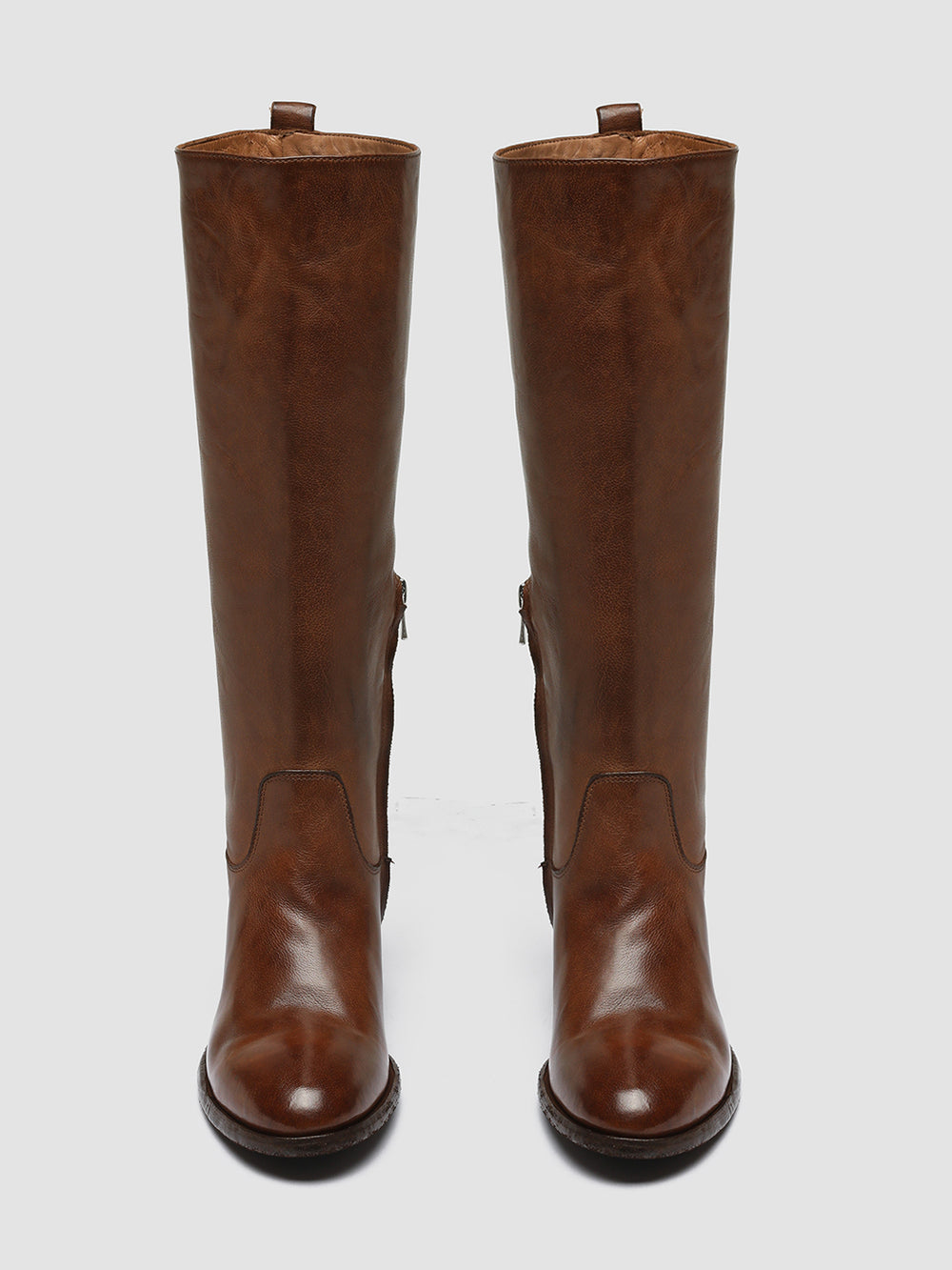 DENNER 116 - Brown Leather Zip Boots - Image 2