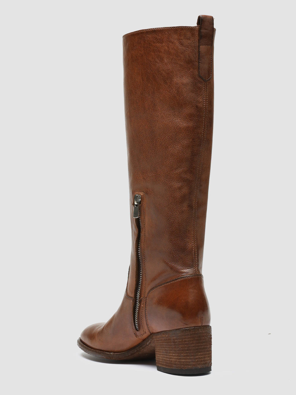 DENNER 116 - Brown Leather Zip Boots - Image 4