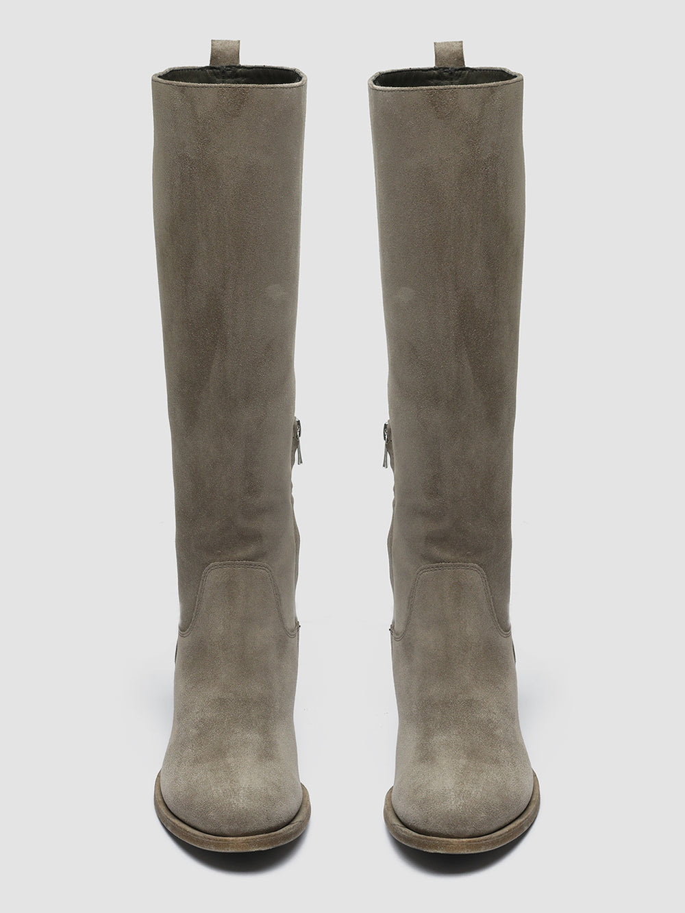 DENNER 116 - Grey Suede Zip Boots - Image 2