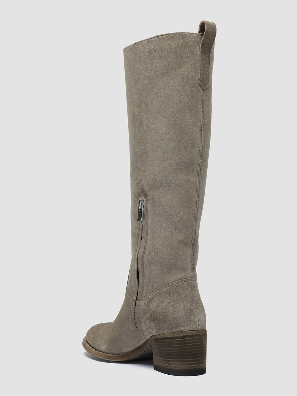 DENNER 116 - Grey Suede Zip Boots - Image 4