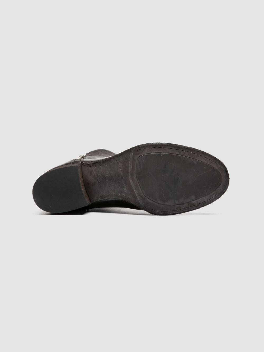 DENNER 129 - Grey Leather Zipped Boots - Image 5