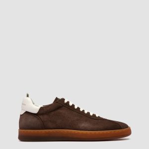 GINNASIO 103 - Brown Leather and Suede Sneakers