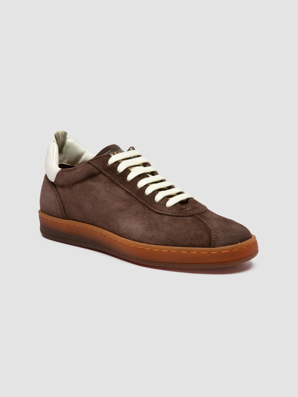GINNASIO 103 - Brown Leather and Suede Sneakers - Image 3