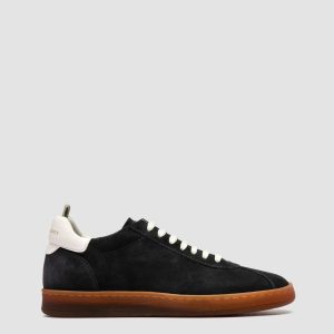 GINNASIO 103 - Blue Leather and Suede Sneakers