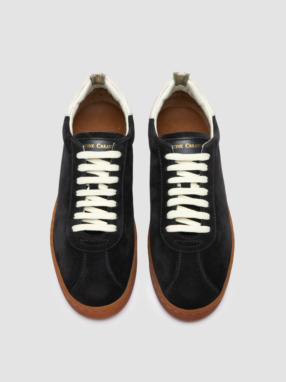 GINNASIO 103 - Blue Leather and Suede Sneakers - Image 2