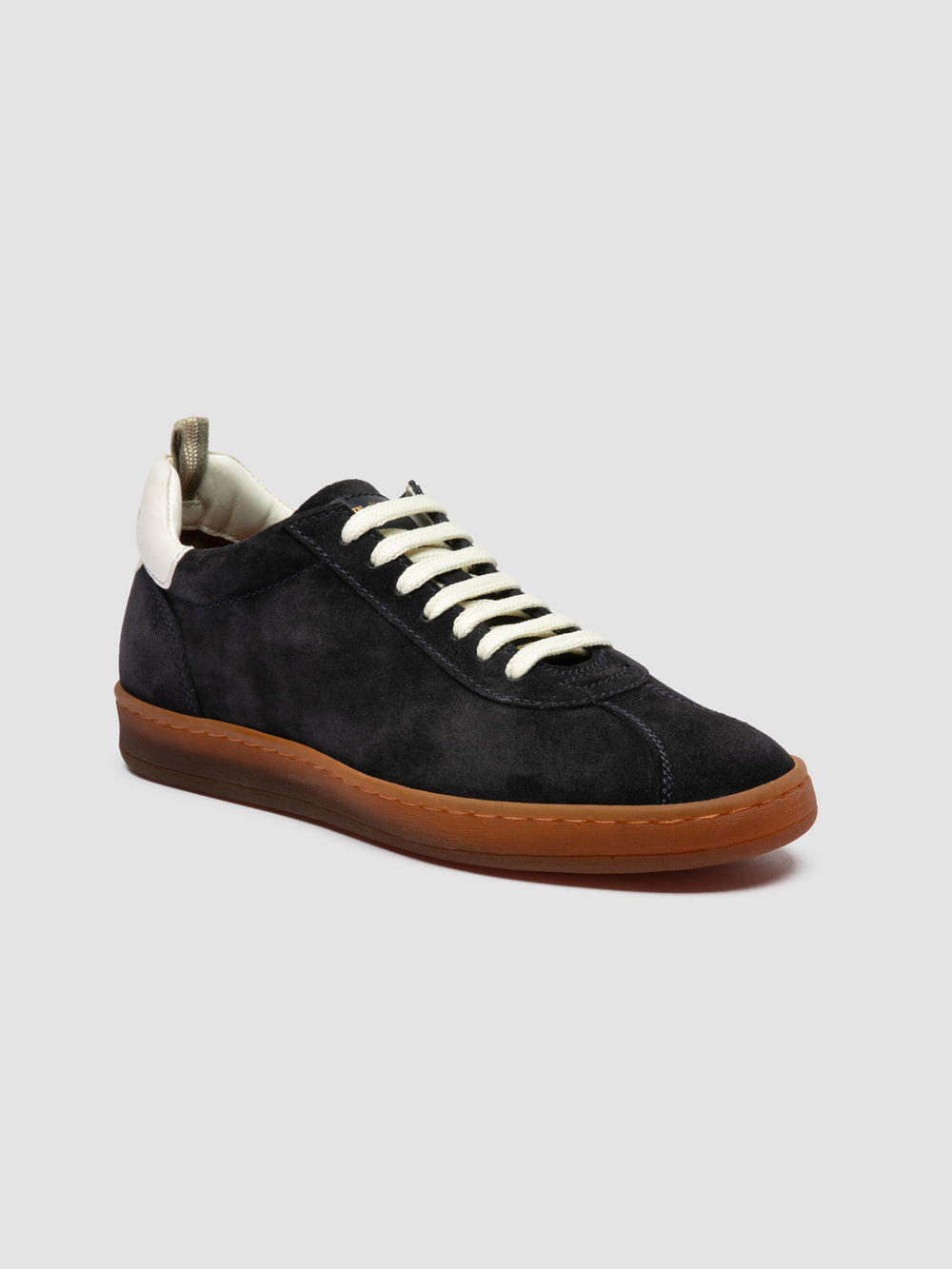 GINNASIO 103 - Blue Leather and Suede Sneakers - Image 3