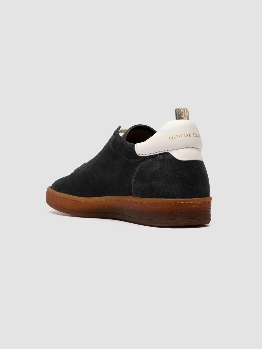 GINNASIO 103 - Blue Leather and Suede Sneakers - Image 4