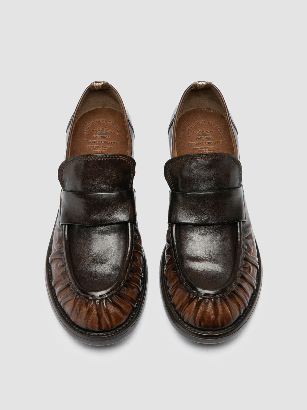 DIARY 101 - Brown Leather Penny Loafers - Image 2