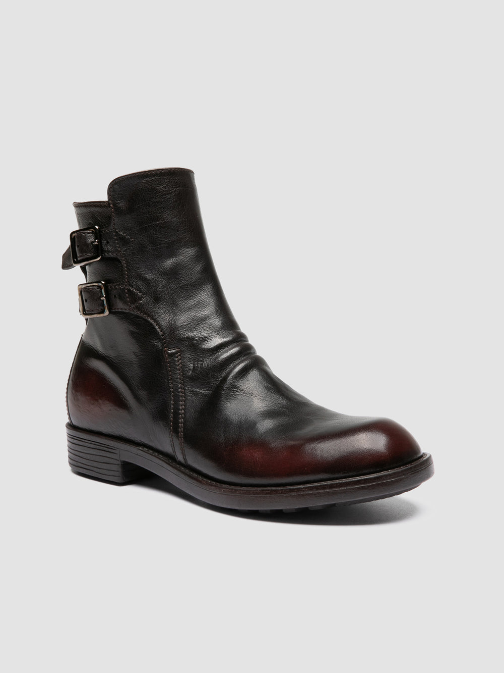 DIARY 114 - Brown Leather Zip Boots - Image 3