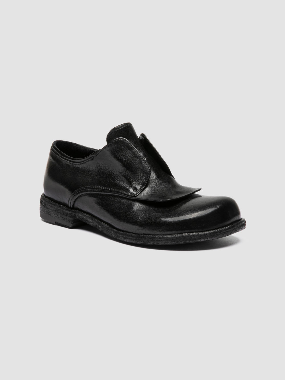 EMERALD DD 001 - Black Leather Derby Shoes - Image 3