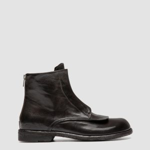 EMERALD DD 002 - Brown Leather Zipped Boots
