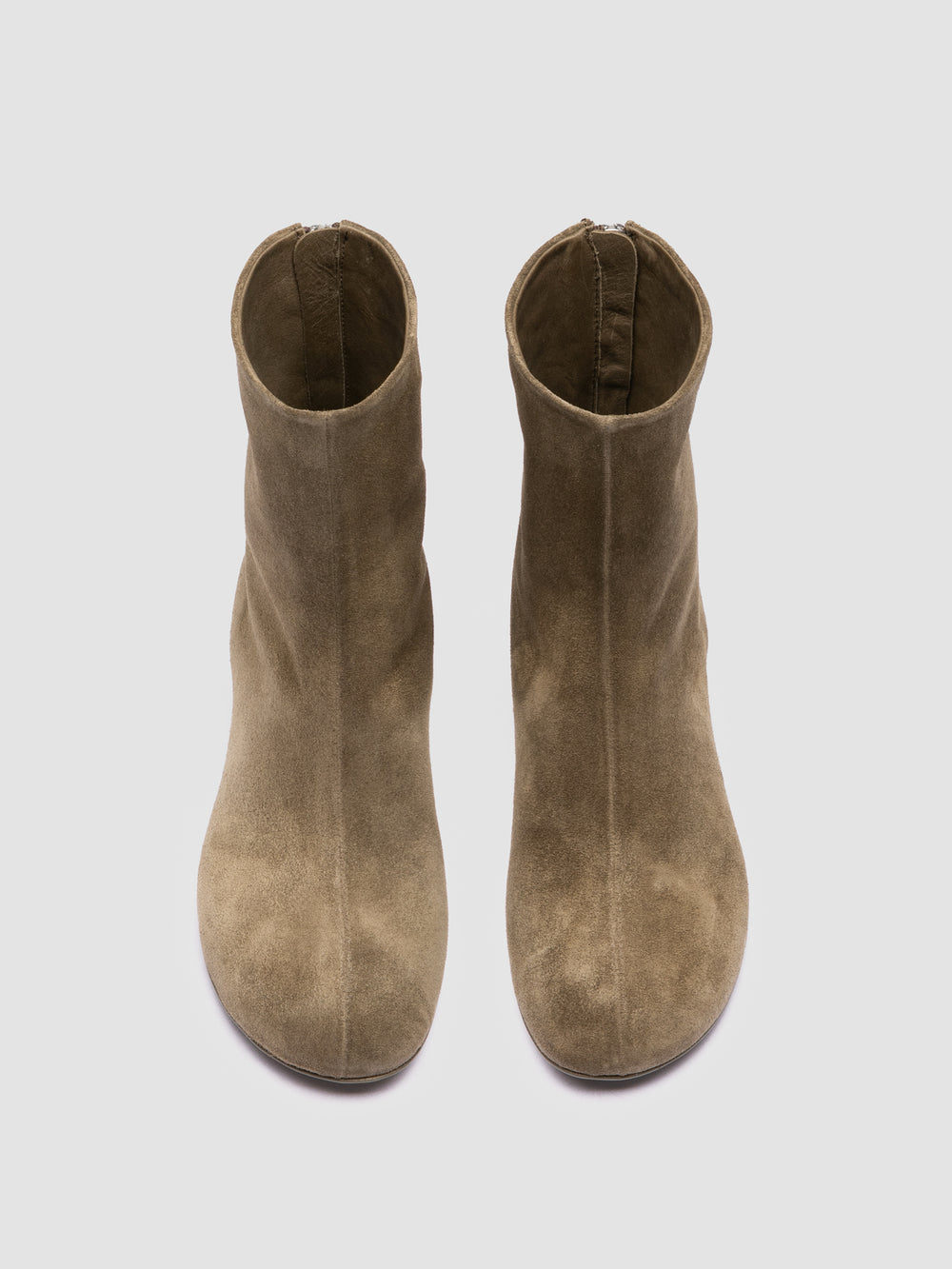 FLORE 012_W - Brown Suede Zip Boots - Image 2