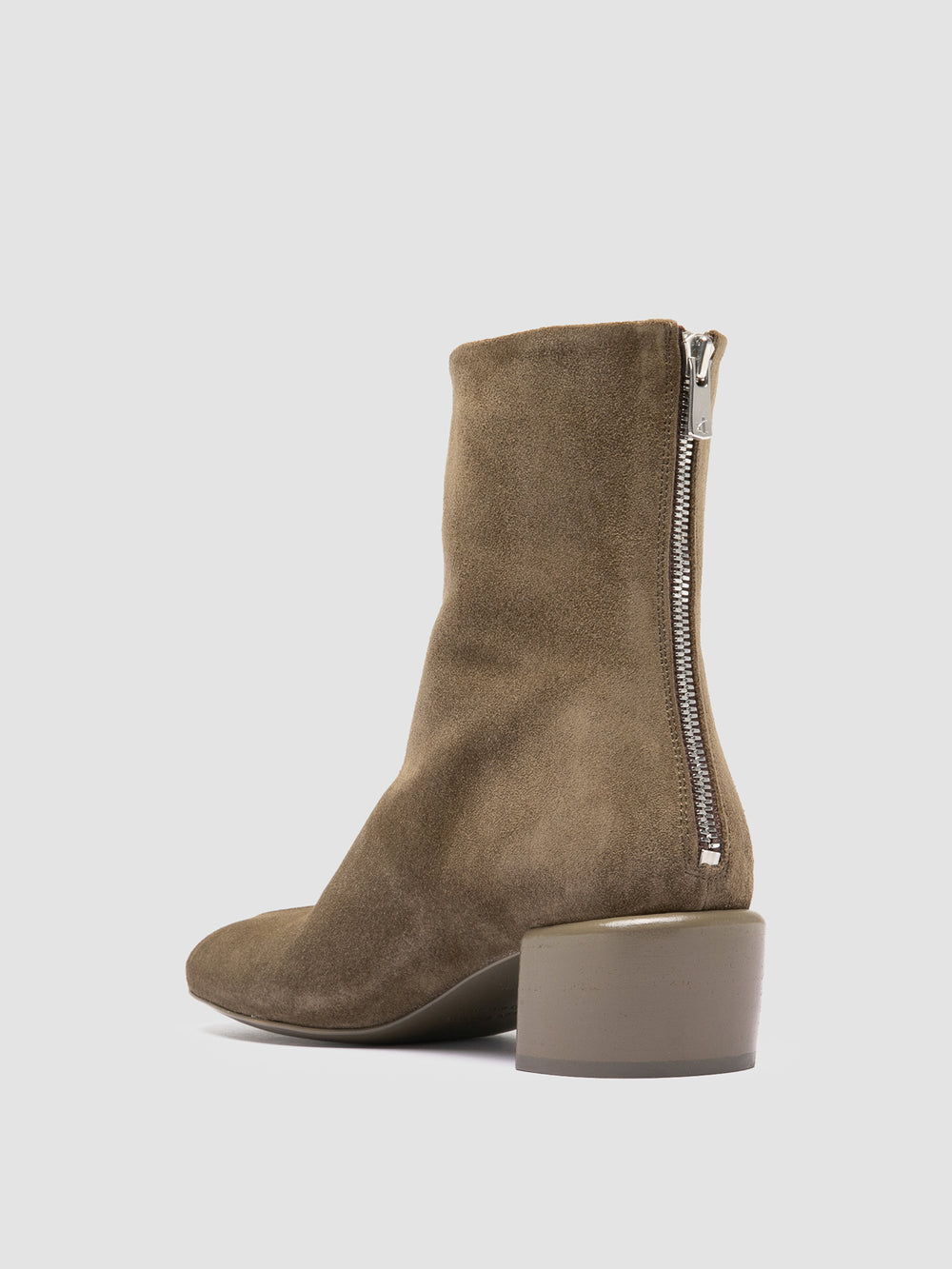FLORE 012_W - Brown Suede Zip Boots - Image 4