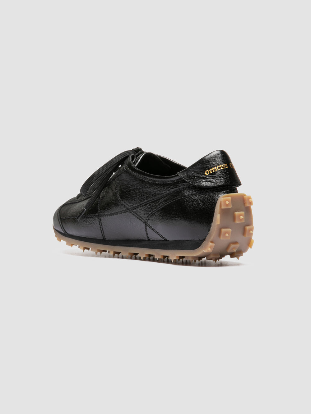 JARRED 102 W - Black Leather Low Top Sneakers - Image 4