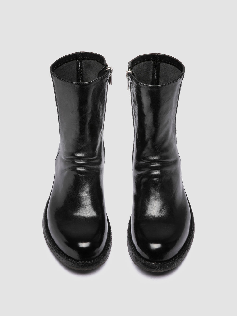 LEGRAND 171 - Black Leather Zipped Boots - Image 2