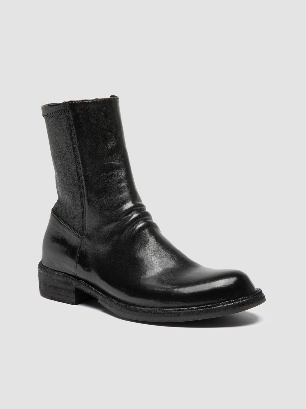 LEGRAND 171 - Black Leather Zipped Boots - Image 3