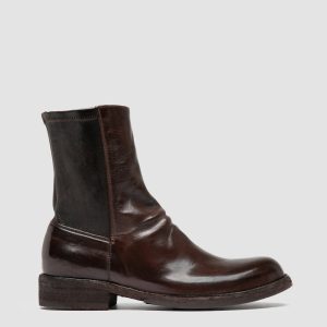 LEGRAND 171 - Brown Leather Zipped Boots