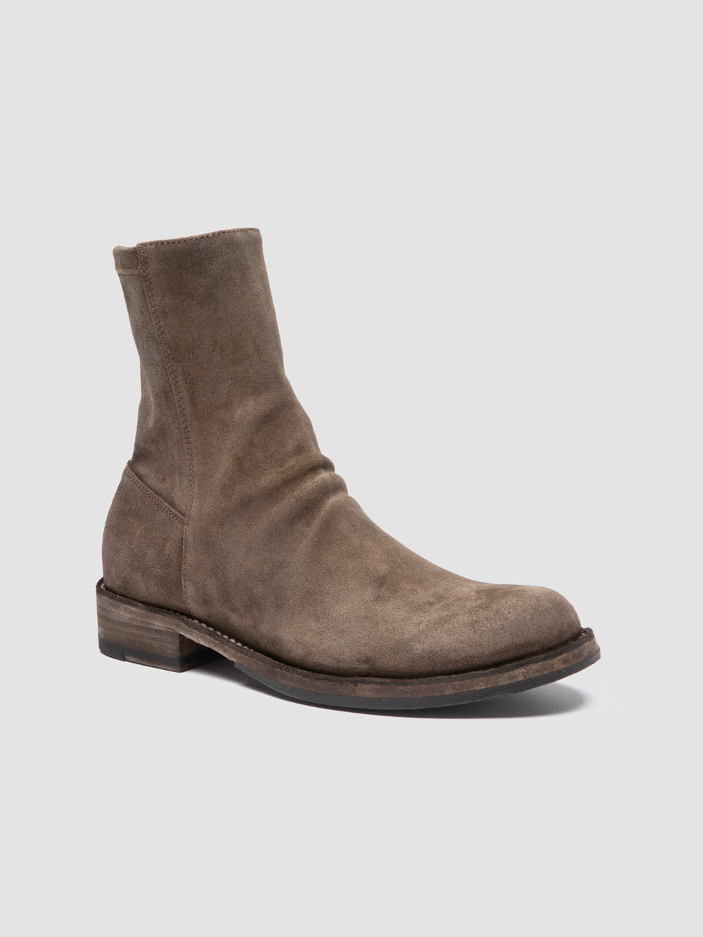 LEGRAND 171 - Brown Suede Zipped Boots - Image 3