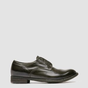 LEXIKON 012 - Green Leather Derby Shoes